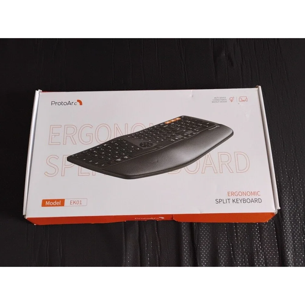 Backlit Wireless Ergonom.....able Windows/Mac/Android X003ECYPT9 Open Box